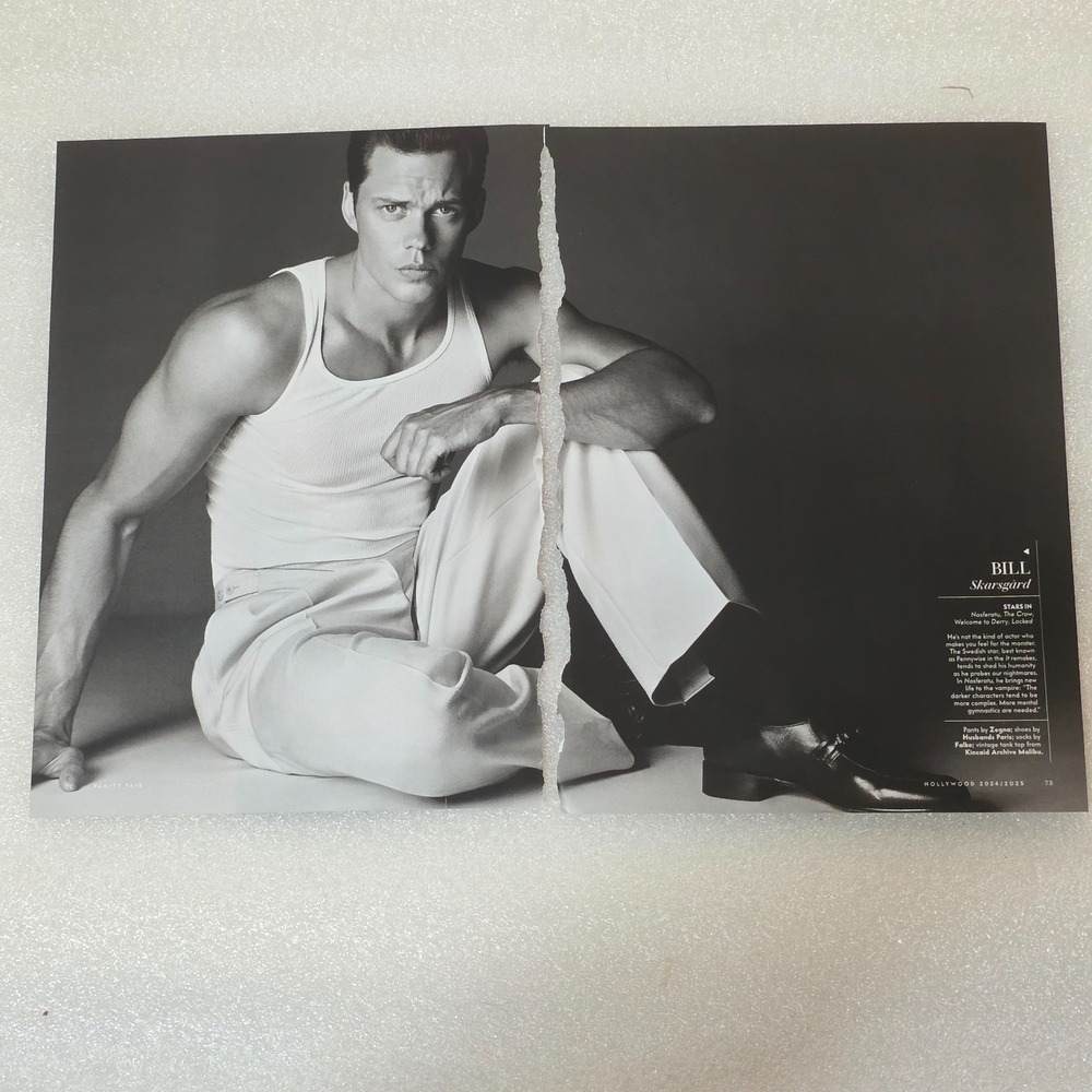 Bill Skarsgard It Welcome to Derry 2pg Vanity Fair Hollywood 2024/2025 article